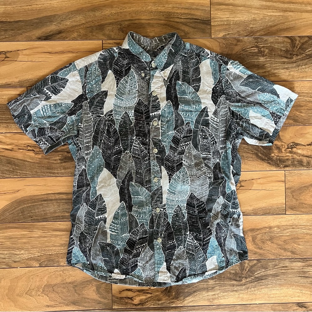Ari South Banana Leaf Print Shirt